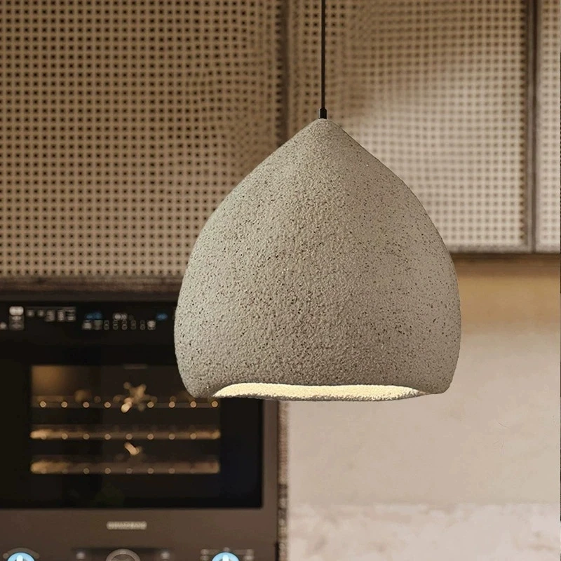 

Lomin бежевые подвесные светильники в стиле ретро с имитацией камня в средневековом стиле ваби-саби, потолочный светильник для B & B, ресторана, бара, отеля, люстра