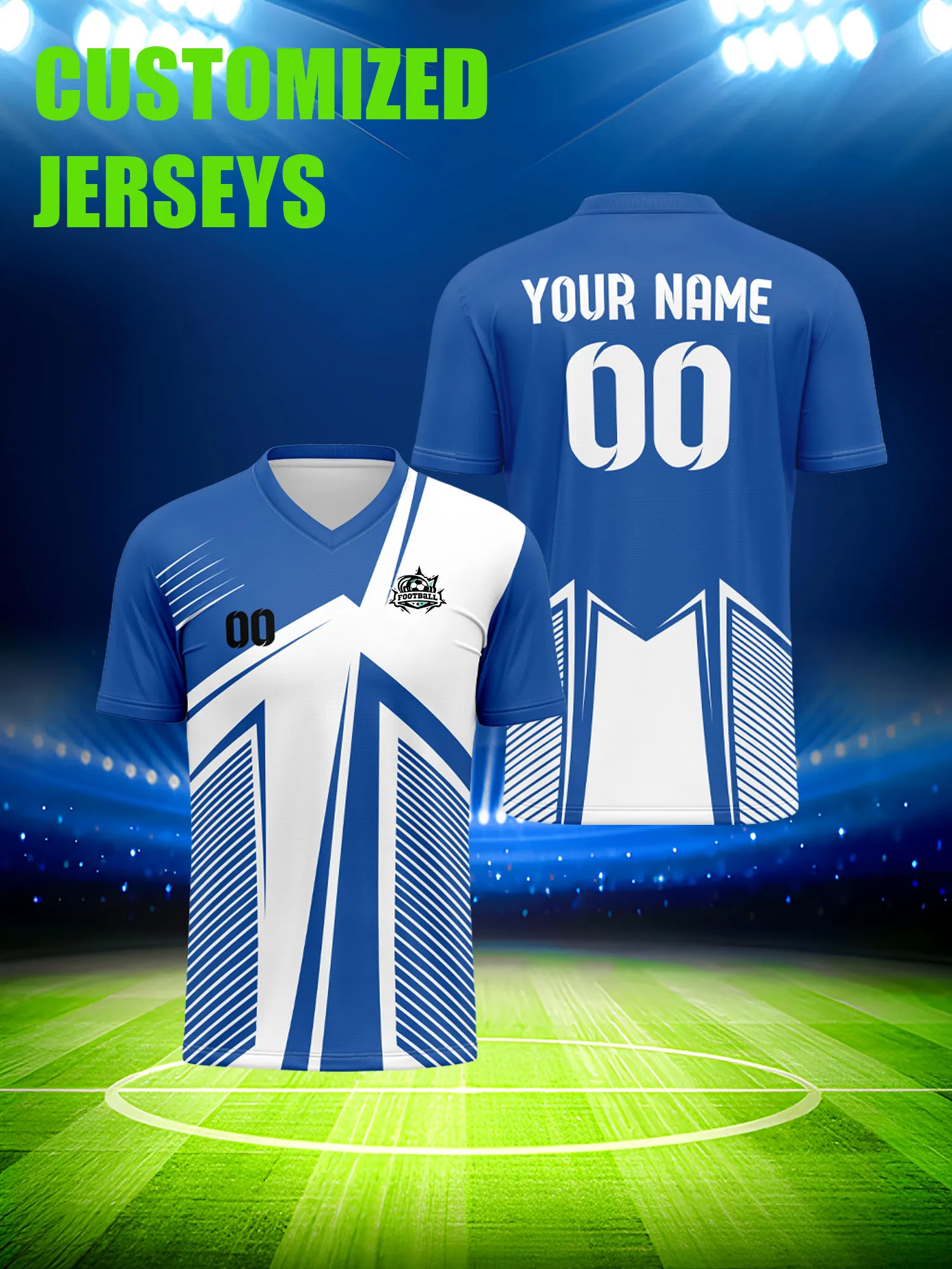 

Футбольная форма на заказ с индивидуальным изображением, номером и именем, профессиональный стиль, премиум-качество, ограниченная серия.