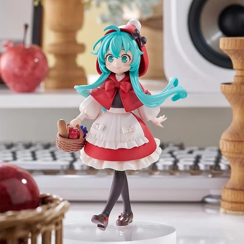 

Pre Sale Genuine Hatsune Miku Anime Toy Fairy Tale Little Red Riding Hood Series Cute Girl 16cm Figurine Model Ornament Toy Gift