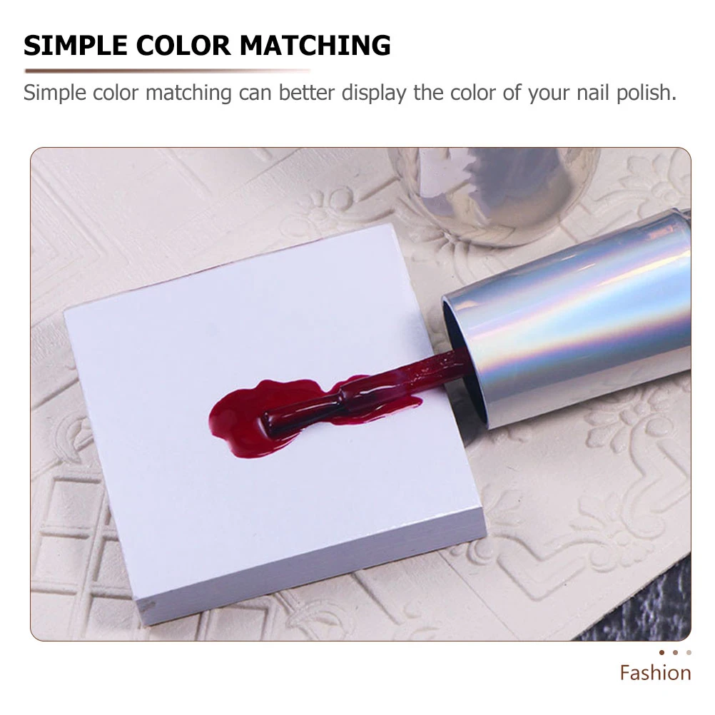 

100pcs Color Mixing Disposable Paper Manicure Trays Thickened Durable Smooth Surface For Home Salon Use Nail Art Tools