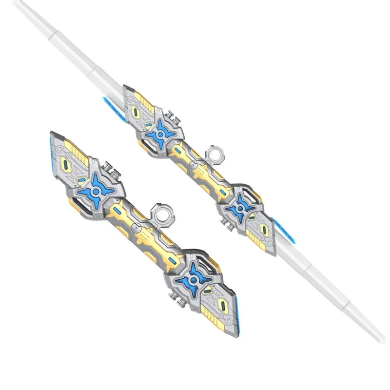 Retractable Lightsaber Finger Rotating Laser Sword Flash Luminous Soundfont  Blaster Halloween Cosplay Battle Toy For Children