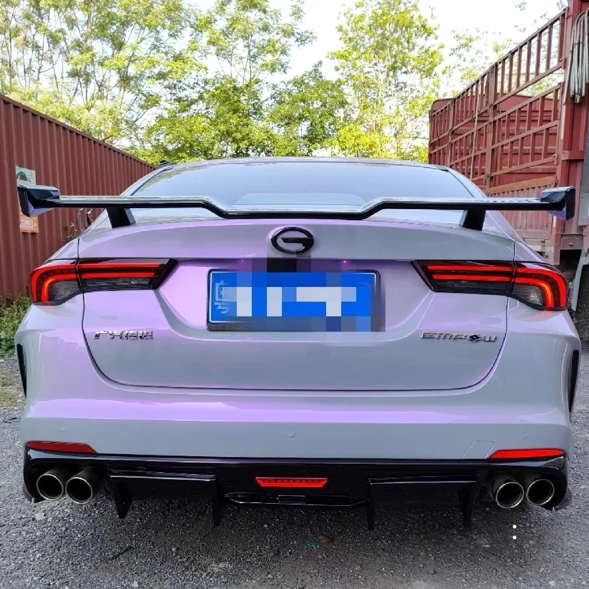 For GAC Trumpchi Empow Dodge Attitude 2021-2025 Car Rear Bumper Diffuser Lip Splitter Apron Bodykit Exterior Tuning Accessories