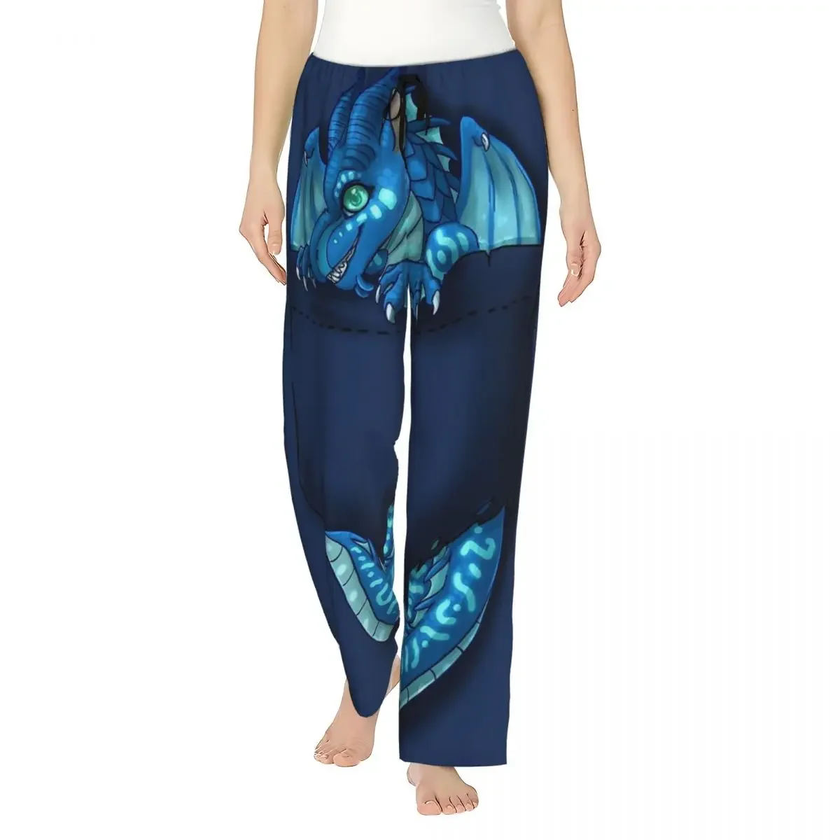 

Custom Wings Of Fire - Pocket Tsunami Dragon Women Pajama Pants Lounge Sleep Sleepwear Bottoms with Pockets
