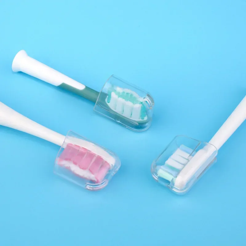 3 adet/takım taşınabilir seyahat diş fırçası koruyucu yürüyüş kamp fırça kap durumda Oral sağlık Toothbrushes proof diş fırçaları kapak tutucu