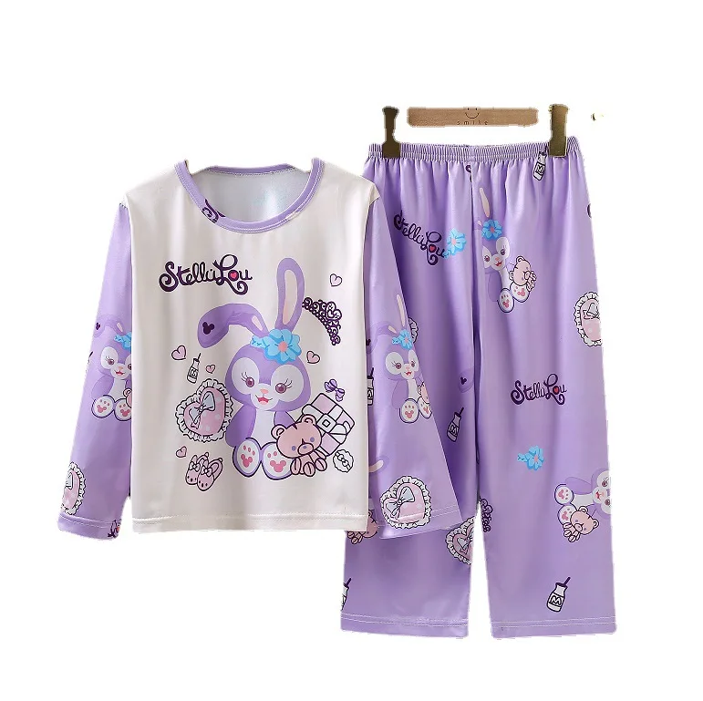 Disney Elsa Anna Frozen Pajamas Sets Cartoon Print Nightwear Pijama Kids Clothes Sleepwear Baby Pyjamas Girl Clothes