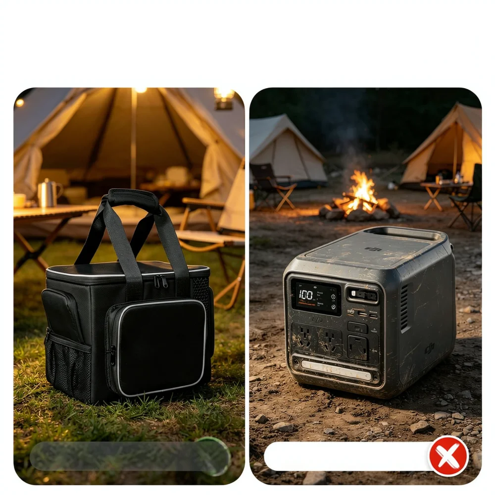Hard Portable Case For DJI Power 1000 Mini Power Station Organizer Bag Protective Travel Storage Box Outdoor Accessories