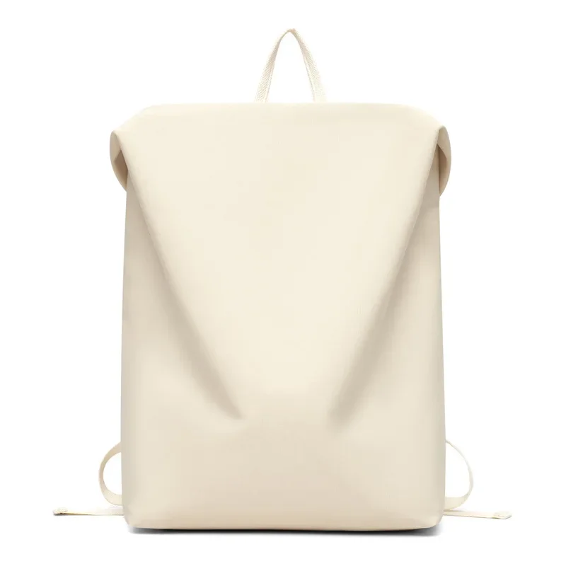 Durable Business Fashionable Simple Niche Backpack Men's High Sense Lightweight Backpack Side Open Invisible Zipper Laptop Bag