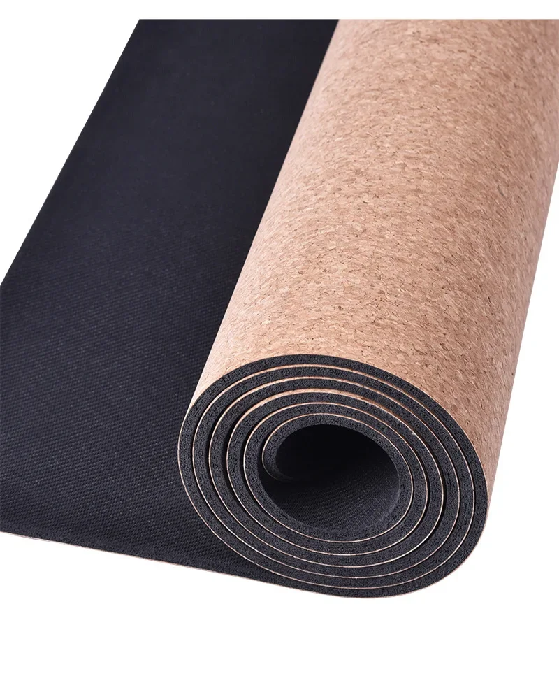 Custom Drop Shipping Fitness Thick Eco Friendly Natural Yoga Mat Cork Set For Women