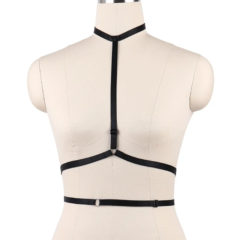 

Accessories Harness For Women Bralette Corset Harajuku Gothic Bondage Cage Bra Erotic Fetish Wear Top Crop Bodysuit