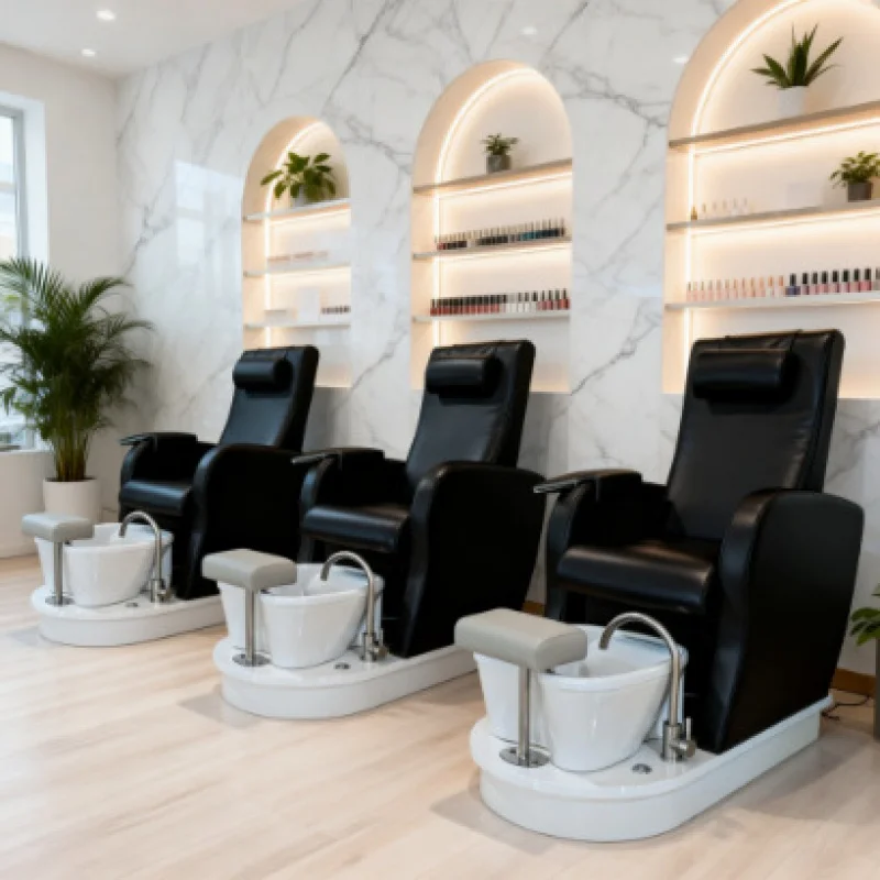 Massage Chair, Sofa, Recliner Therapy, Beauty Shop Manicure Foot Bath SPA