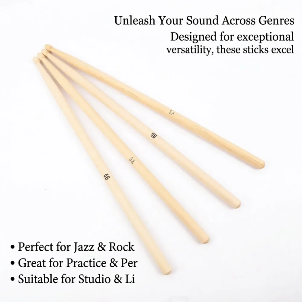 1 Pair 5A 5B 7A Drum Buckets, Maple Jazz Buckets, Drum Packs, Professional Percussion Instrument Parts & Accessories