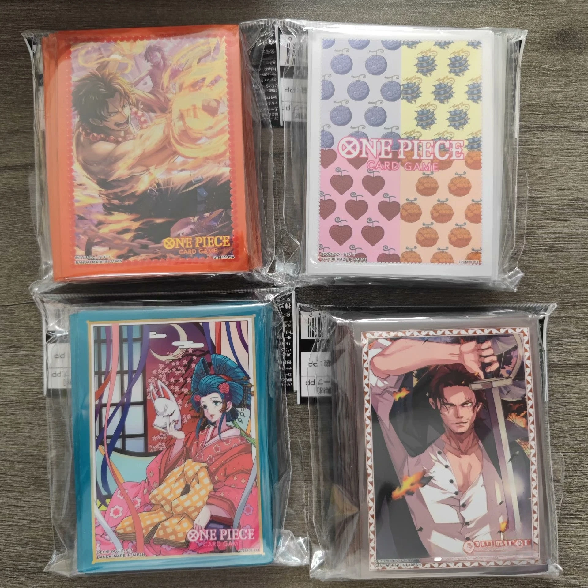 

Bandai оригинальные аниме цельные рукава для карт Kozuki Hiyori Shanks Devil Fruit Ace фигурки OPCG PTCG защитный чехол для коллекционных карточек