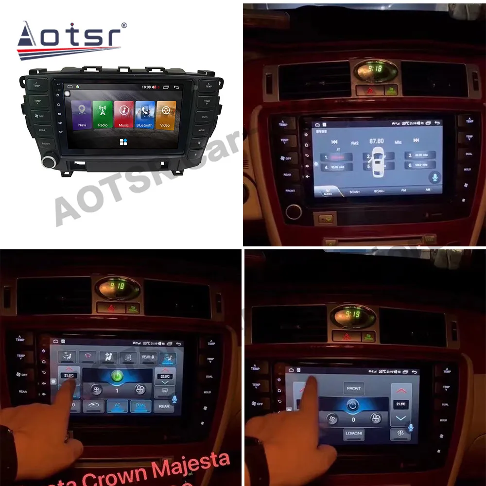 

Мультимедийный плеер на Android, 12 дюймов, для Toyota Crown, Majesta S180, 2003, 2004, 2005, 2006, 2007, 2008, 2009, GPS, автомобильное стерео радио, головное устройство