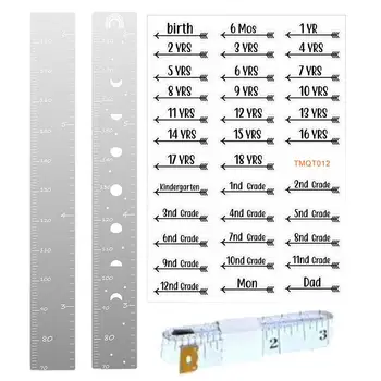 פאזל אקרילי תרשים צמיחת מראה מראה מרוסקת גובה המראות עיצוב קיר קישוט גוף מלא עבור ילד