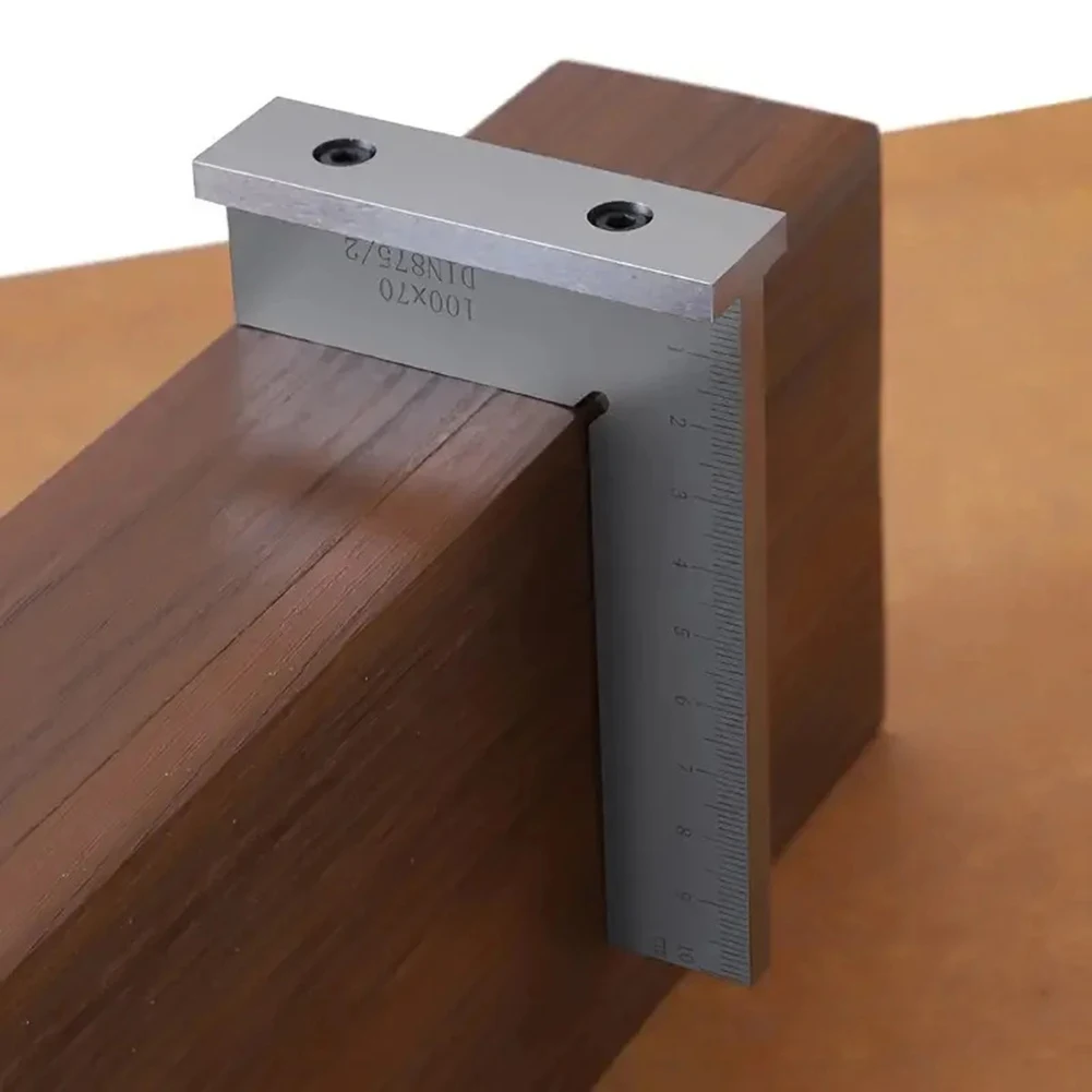 90 Degree Right Angle Square With Stand, Woodworking Ruler For Precise Layout Flat Edge Square Ruler 90 Degree Woodworking Tools
