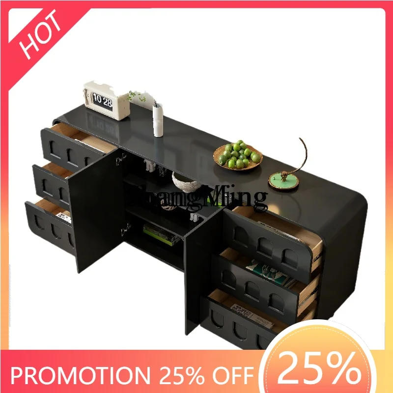 

ZYY exquisite minimalist solid wood rock slab mystery cabinet retro style living room wall storage cabinet