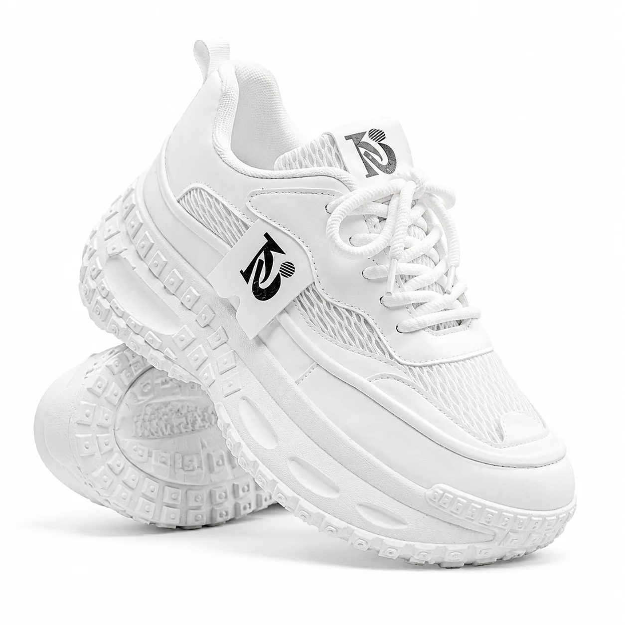 New Summer Men's Shoes: Breathable Mesh Sneakers, Trendy and Versatile, Chunky-Soled Height-Boosting Casual Dad Shoes for Men