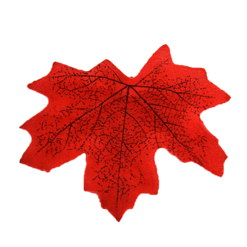 Simulation Maple Leaf Photo Scene Layout Size Decoration Creative Home Props 100 Pieces 8cm