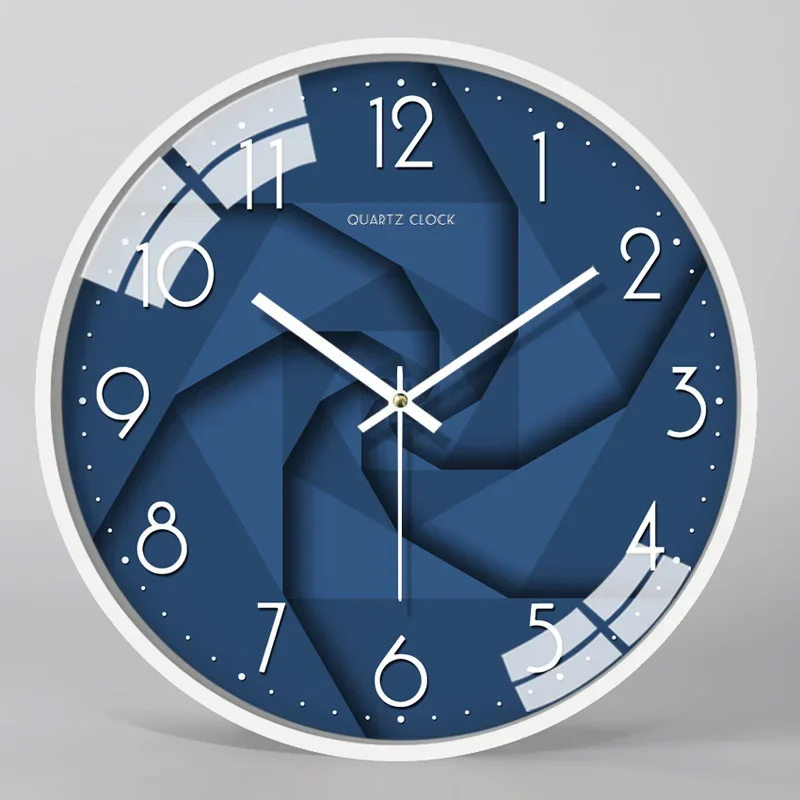 Modern Silent Wall Clock Metal Clock Living Room Bedroom Clocks Wall Home Decor Wall Watch Creative Reloj Cocina Pared FZ213