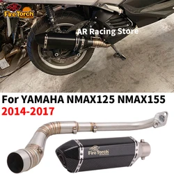 Slip For YAMAHA NMAX125 NMAX155 NMAX 125 155 2014-2017 Full System Motorcycle Exhaust Escape Moto Modify Front Pipe With Muffler