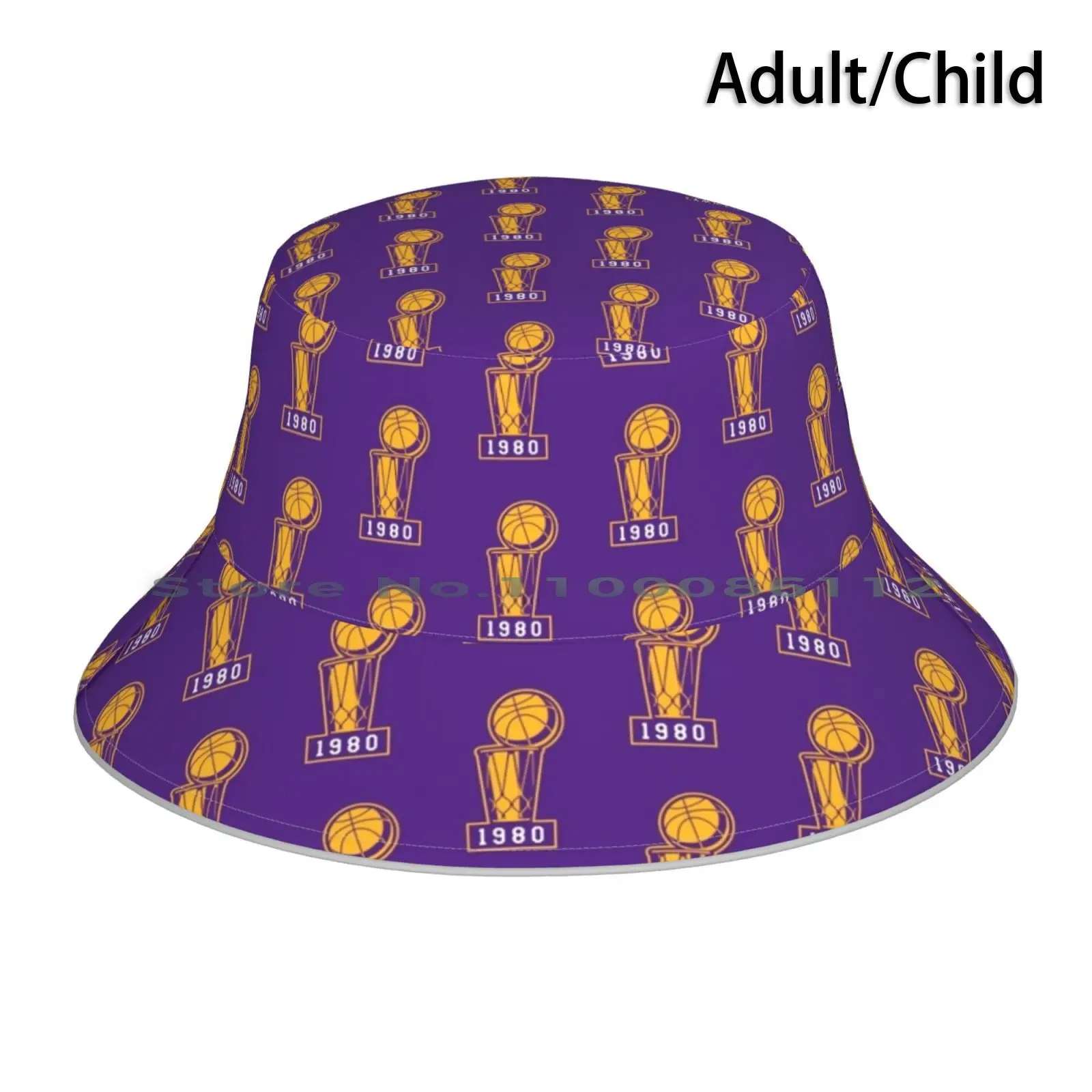 1980 Trophy Bucket Hat Sun Cap Basketball Vintage Retro Los Angeles California Lakeshow Lake Show Los Angeles Sports Los