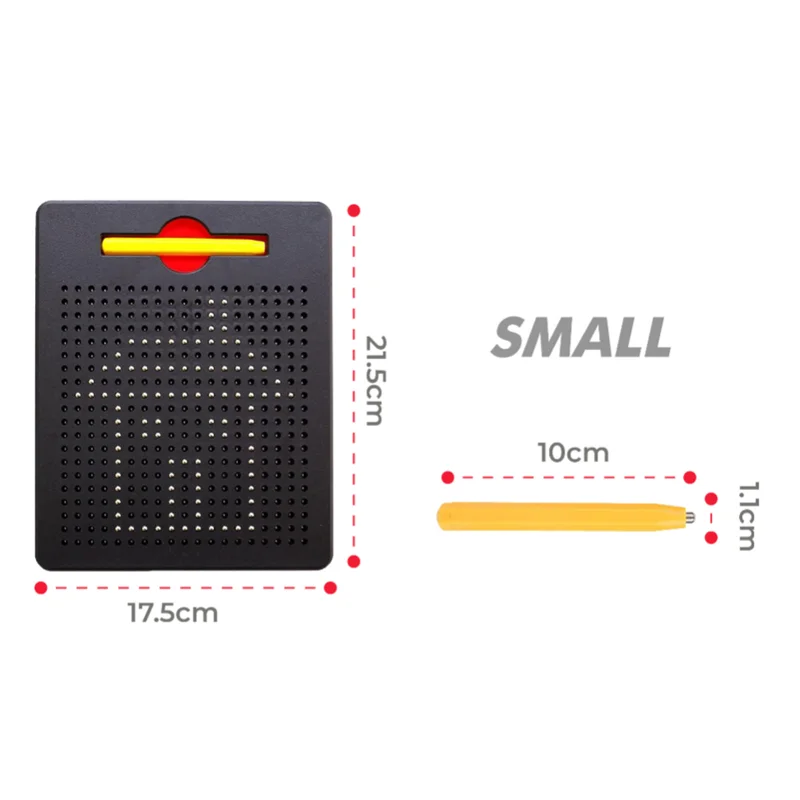 Prancheta de desenho magnética com contas stylus ímã tablet almofada crianças apagável escrita brinquedos aprendizagem educacional esboço brinquedo para criança