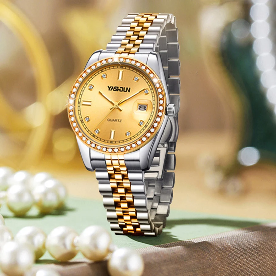 

Classic Women's Watch Quartz Wristwatches Retro Small Dial Luxury Woman's Watches Stainless Steel Strap Ladies Clock for Wife