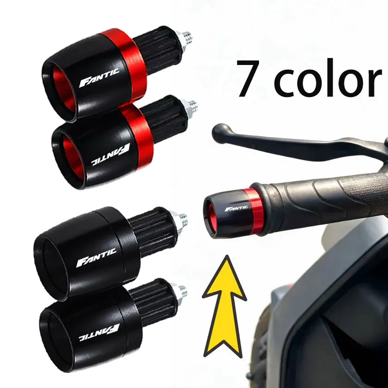 

MOTO Handle Bar Ends Grips For FANTIC CABALLERO FLAT TRACK 125 250 500 RALLY/SCRAMBLER 500 ENDURO RANGE XE125/XEF250 450/XE5
