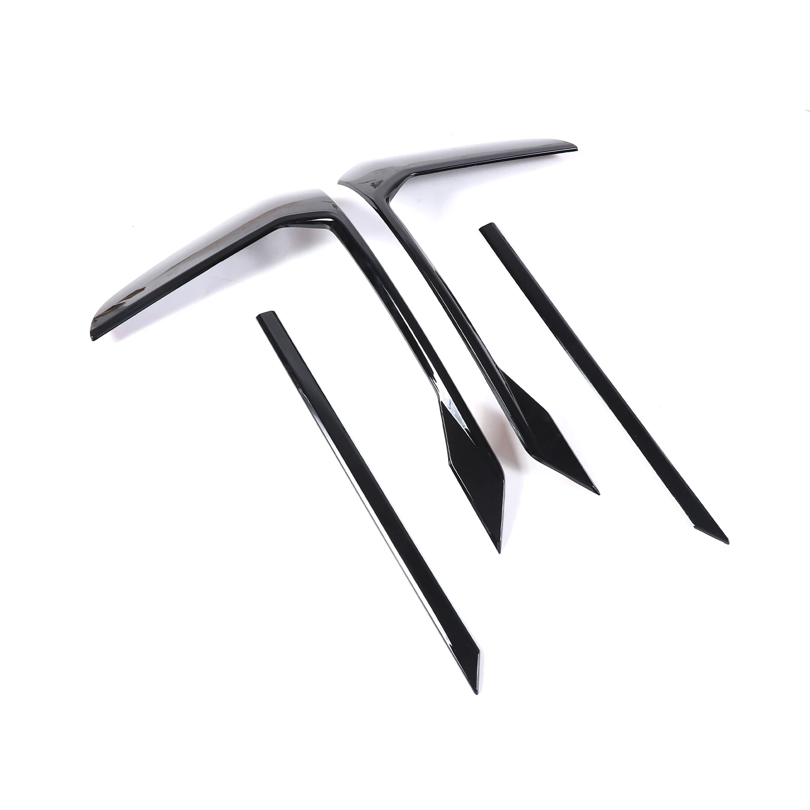 For BMW 5 Series G60 2024+ ABS Carbon Fiber Car Rear Bumper Trim Strip Sticker Car Exterior Decorative  Accessories 4Pcs