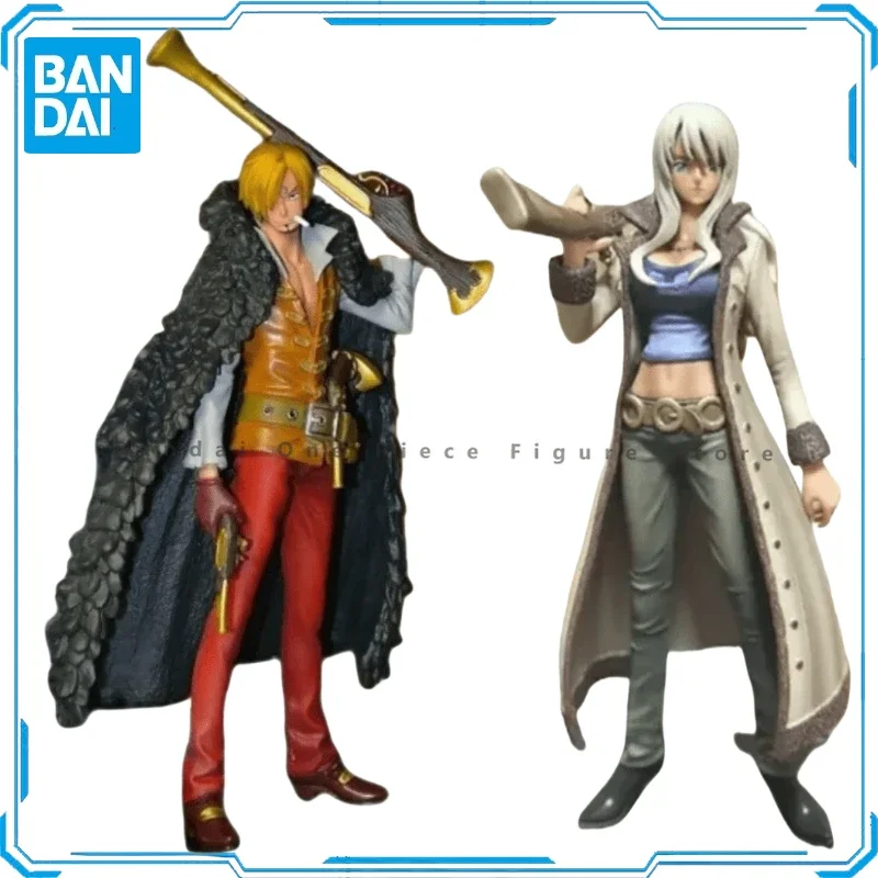 In Stock Original Bandai One Piece DXF Bentham Sanji Nico OlviaAction Figures Animation Toys Gifts Model Collector Anime Hobby