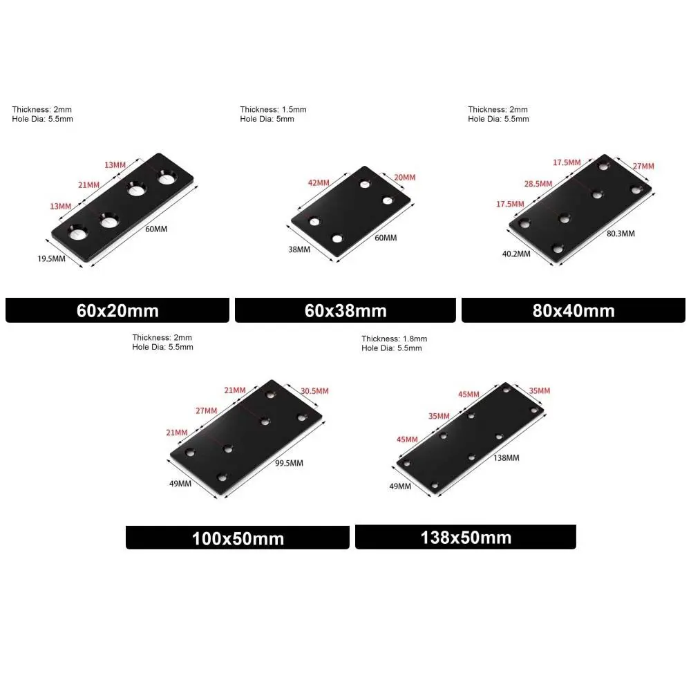 1 قطعة جديد 90 درجة ركيزة زاوية L-شكل ثقوب ثابتة الزاوية حامل الفولاذ المقاوم للصدأ إصلاح لوحة الأثاث الأجهزة