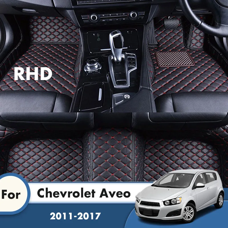 

Ковры с правым рулем для Chevrolet Aveo MK2 Sonic 2017 2016 2015 2014 2013 2012 2011, автомобильные коврики, коврики на заказ, авто аксессуары для интерьера