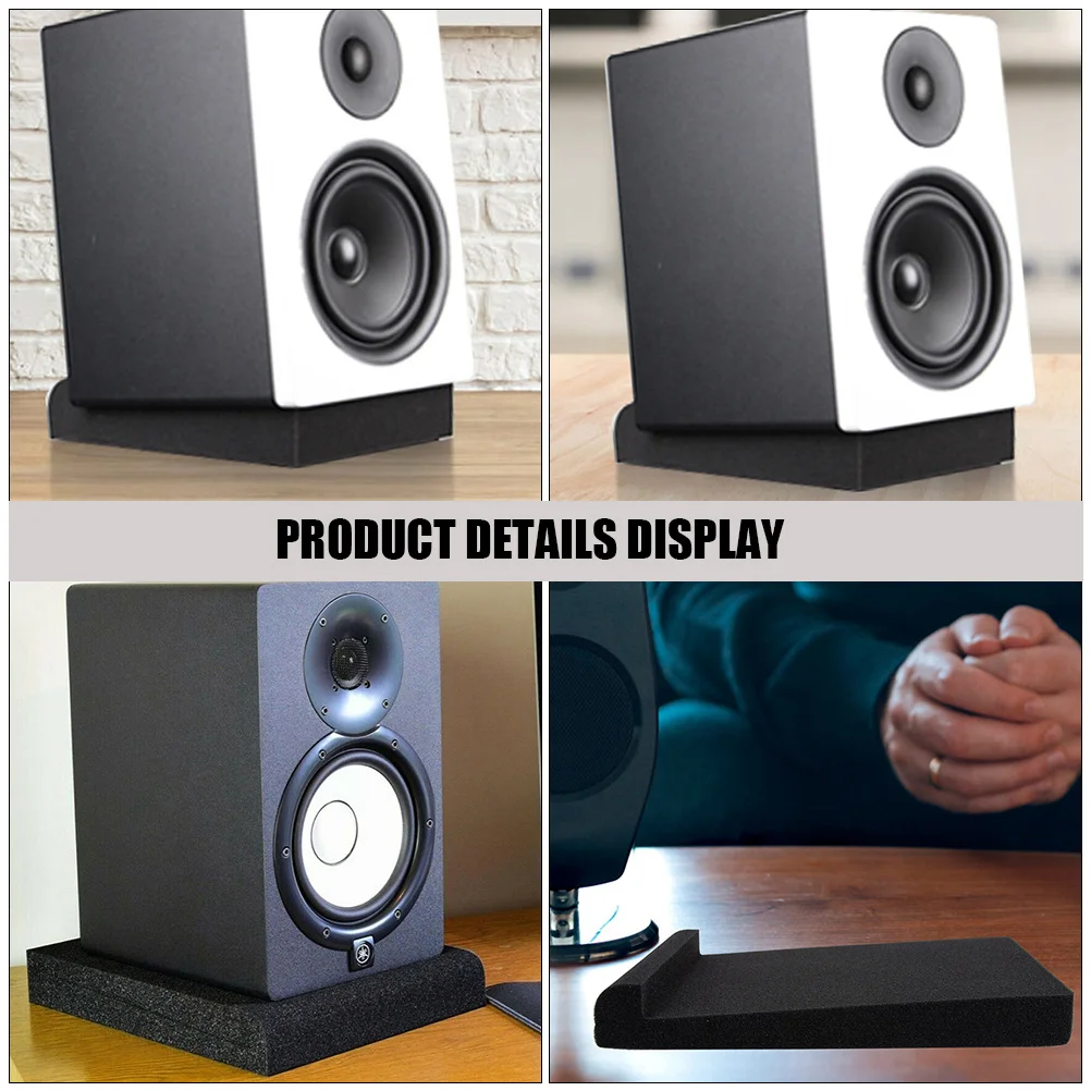 

2pcs Speaker Isolation Pad 10 Inch Subwoofer Sound Diffuser Panel Vibration Proof Foam Acoustic Damping For Studio Monitor
