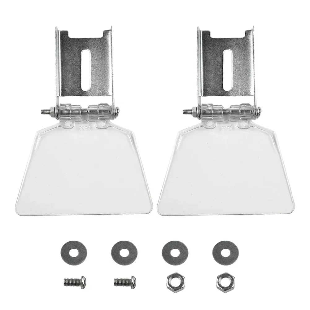 2pcs Bench Grinder Guards Grinder Shields Eye Guard Kit For Bench Type 125 Grinders Protection Dust-proof Safety Guard