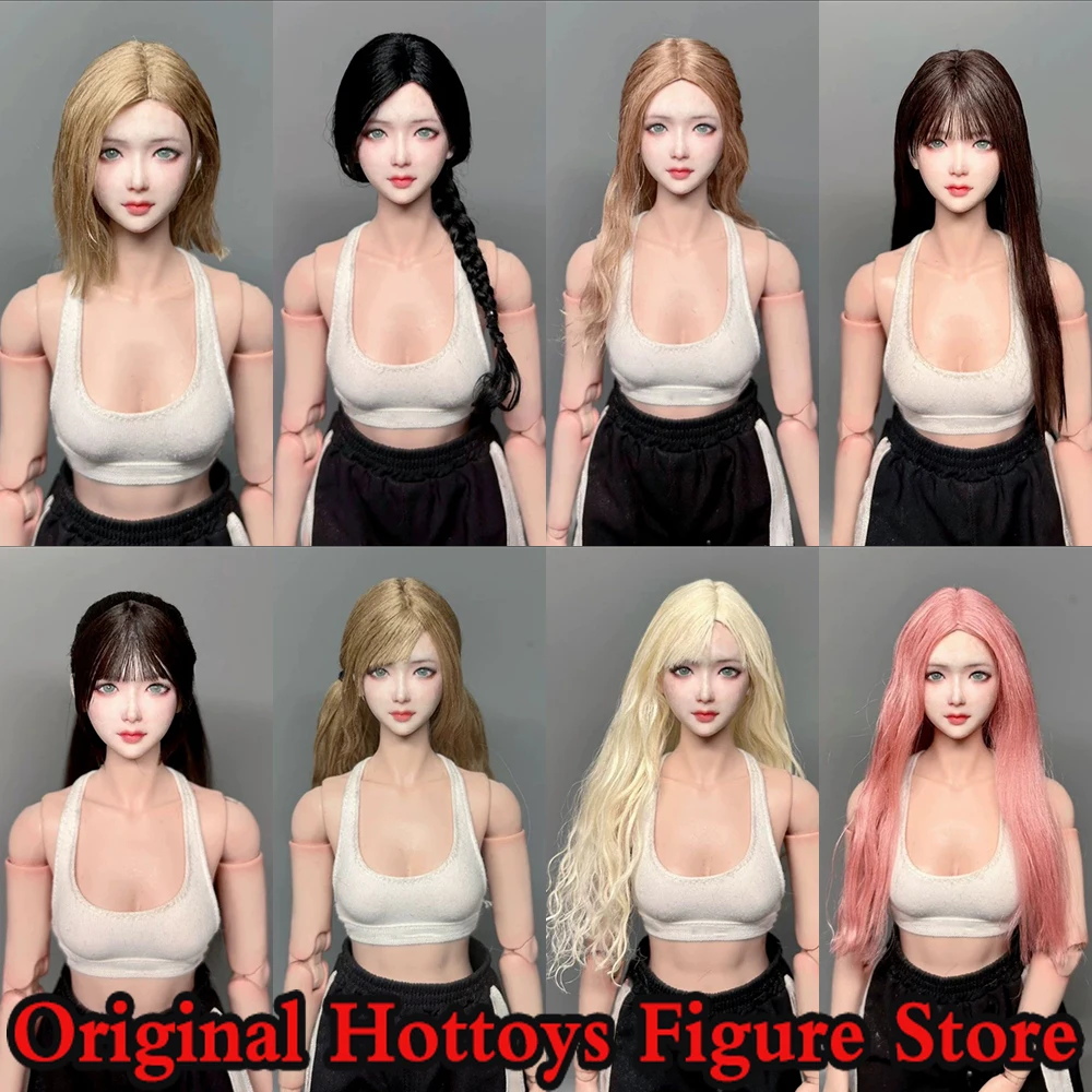 

In Stock 1/6 Scale Female Soldier Scene Accessory Bald Head Carving Wig Series Fit 12-inches Action Figure Model Doll Toys