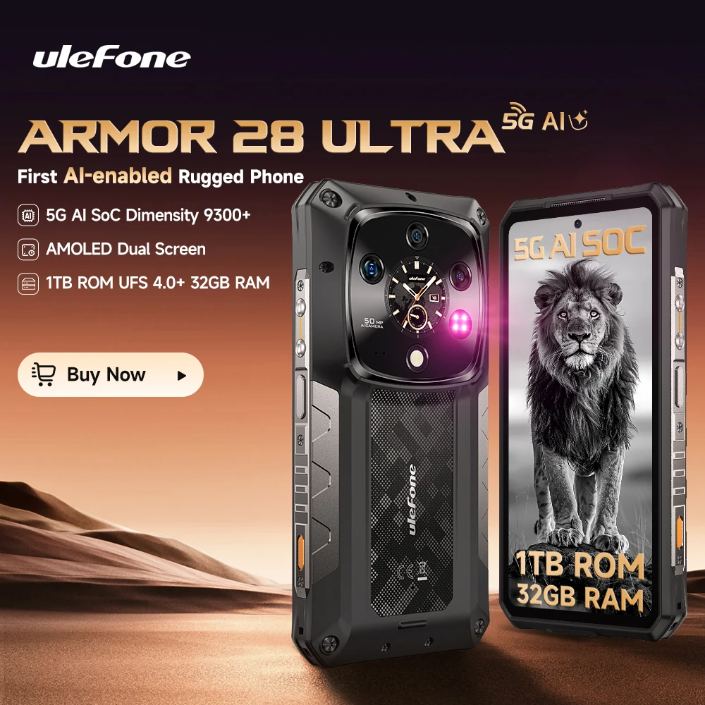 World Premiere】Ulefone Armor 28 Ultra 5G AI Rugged Phone 1TB ROM+