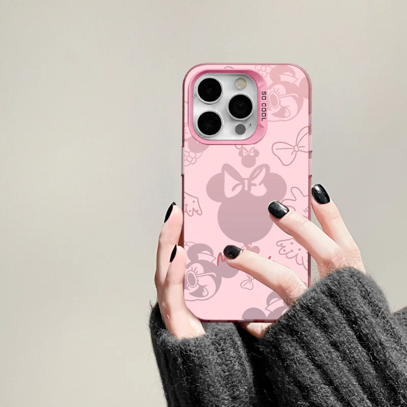 Mickeys Minnies Mouses Back Shadow Phone Case For iPhone 17 14 15 16 Plus  16 15 14 13 12 11 Pro Max XR XS X SE2 Y2K Back Cover - náhled 5