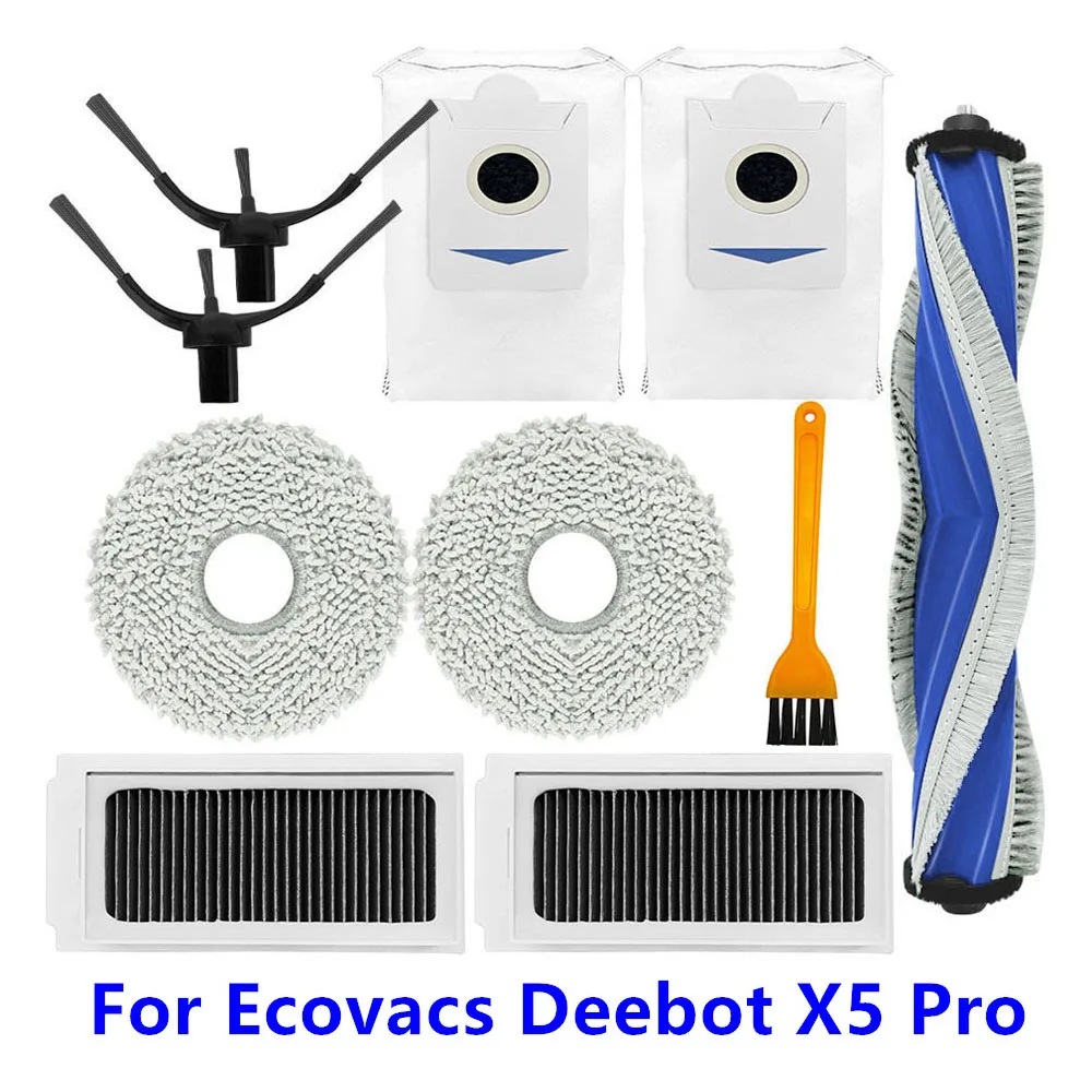 

Фильтр НЕРА Для Ecovacs Deebot X5 Pro, основная щетка, насадка на швабру, мешки для пыли, запчасти для пылесоса Ecovacs Deebot X5 Pro