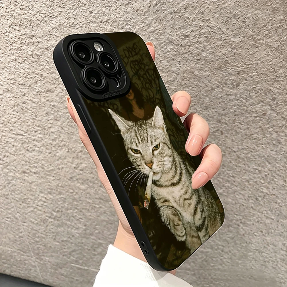 Vintage coole tabby kat sigare - Phone Cases Blunt recensie en prijs