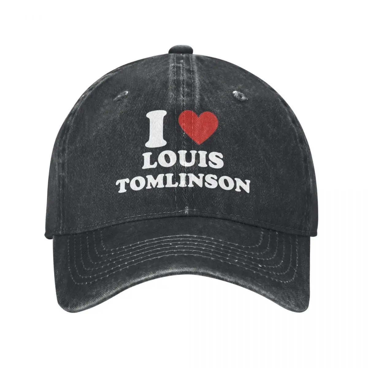 Vintage I Love Louis Tomlinsons Baseball Cap for Men Women Distressed Denim Snapback Hat Outdoor Workouts Hats Cap