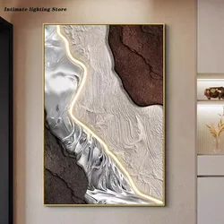 2026 Modern Abstract Light with Illuminated Interior Painting LED Wall Light Living Room Dining Room Bedroom Bedside Decoration