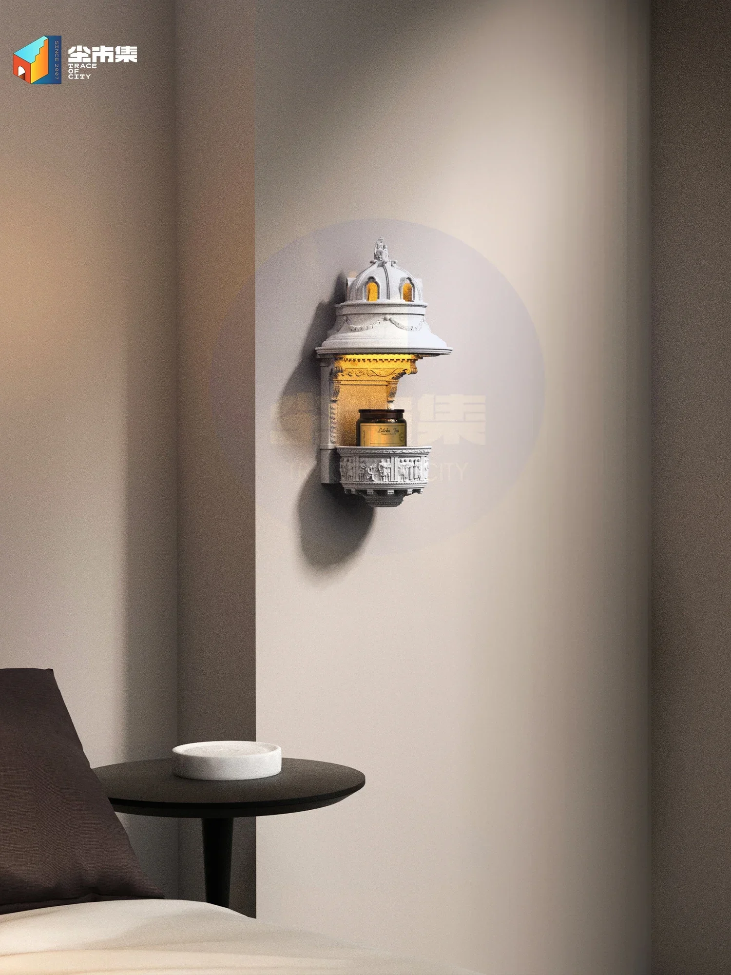 Embutido Aromaterapia Wax Lamp, Embutido Wall Lamp, Corredor e Corredor, Sala, Atmosfera