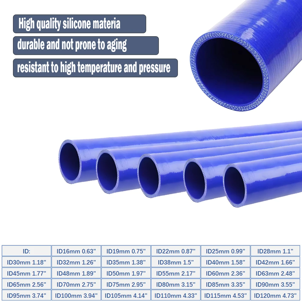 Straight Silicone Intercooler Tube Pipe Coolant Hose/air intake pipe/water hose high temperature and high pressure 0.63