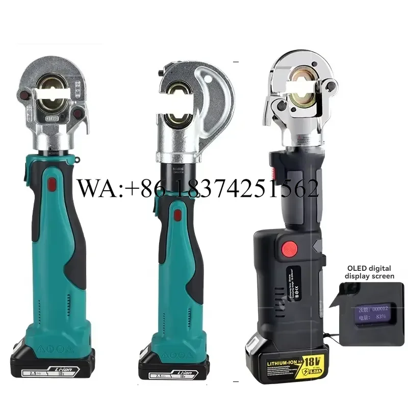 Wmwmnu for ES-300/400 Portable Cordless Hydraulic Crimping Tool Lithium Battery Copper Aluminum Cable Terminal Press Range
