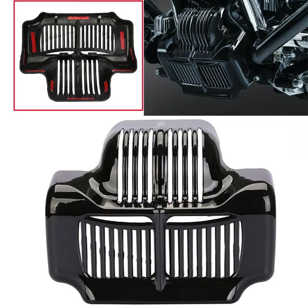 

Motorcycle Stock Oil Cooler Cover Accessories For Harley Touring Road King Electra Street Glide Trike FLHT FLTR FLHX 2011-2015