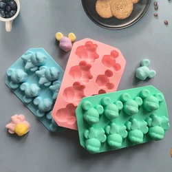 1pc Mouse shaped cake mold silicone chocolate candy pudding baking mold DIY birthday cake decoration plugin