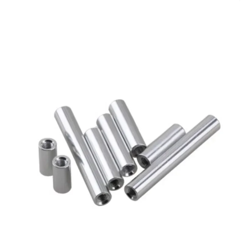 2pcs-10pcs/lot M2 M2.5 M3 M4 M5 M6 M8 M10*L Round aluminum standoff spacer Stud extend long nut  L=6mm TO 100m