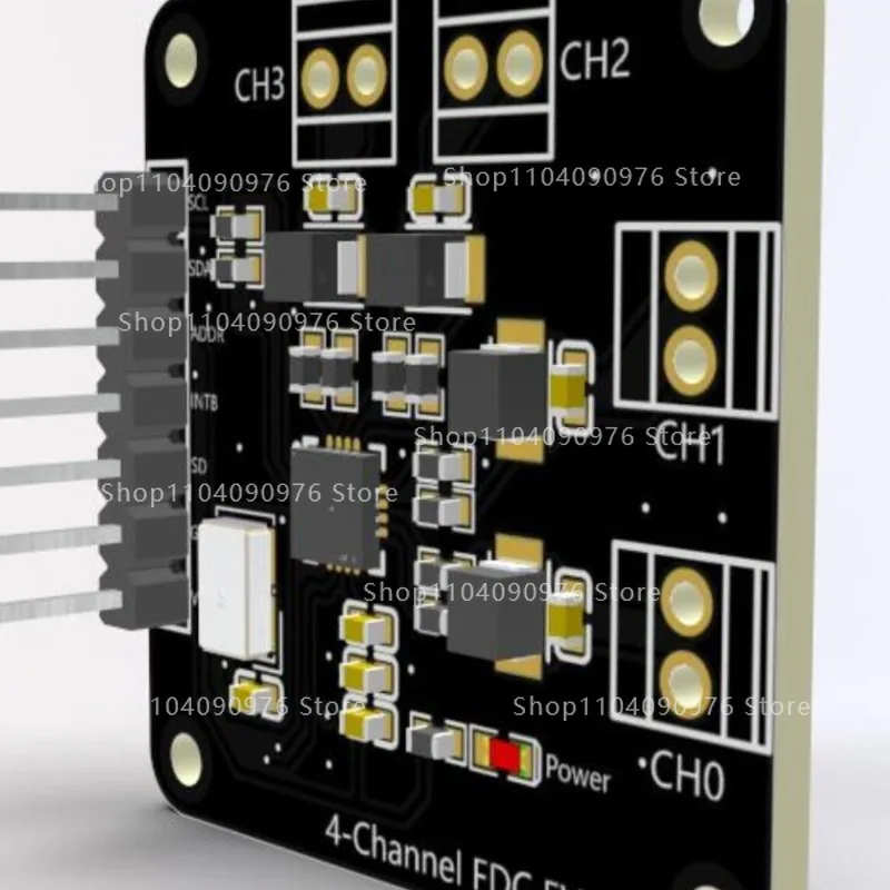 FDC2214 module, capacitive sensor, electronic design contest gesture recognition paper counting liquid level measurement