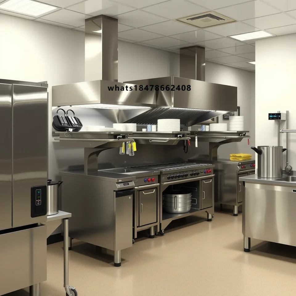Bestselling Modern Freestanding Stainless Steel Commercial Kitchen Equipment for School Canteens and Fast Food Restaurants