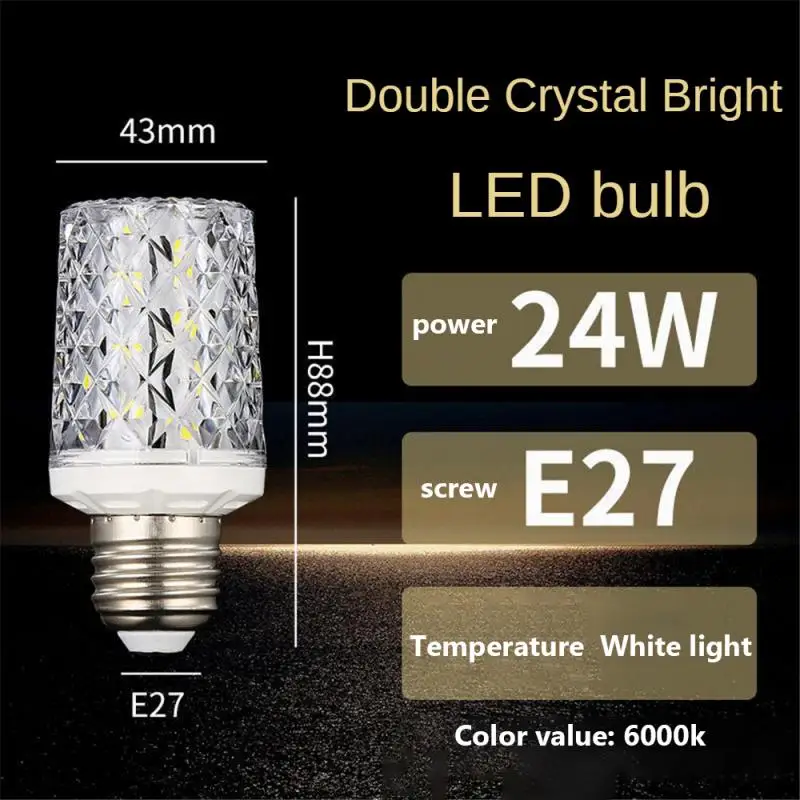 Super long lifespan E27 E14  24W 30W 40W 50W LED lamp Corn Bulb AC85-265V No Flicker 2835 SMD LED light / lighting